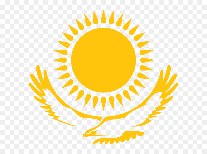 Kazakh Flag, HD Png Download - sun symbol png