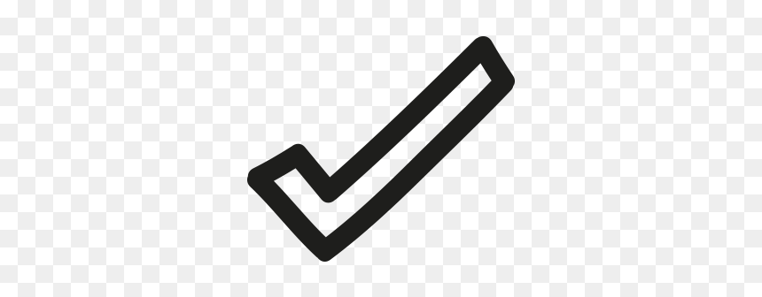 Check Icon Drawn Png, Transparent Png - white tick png