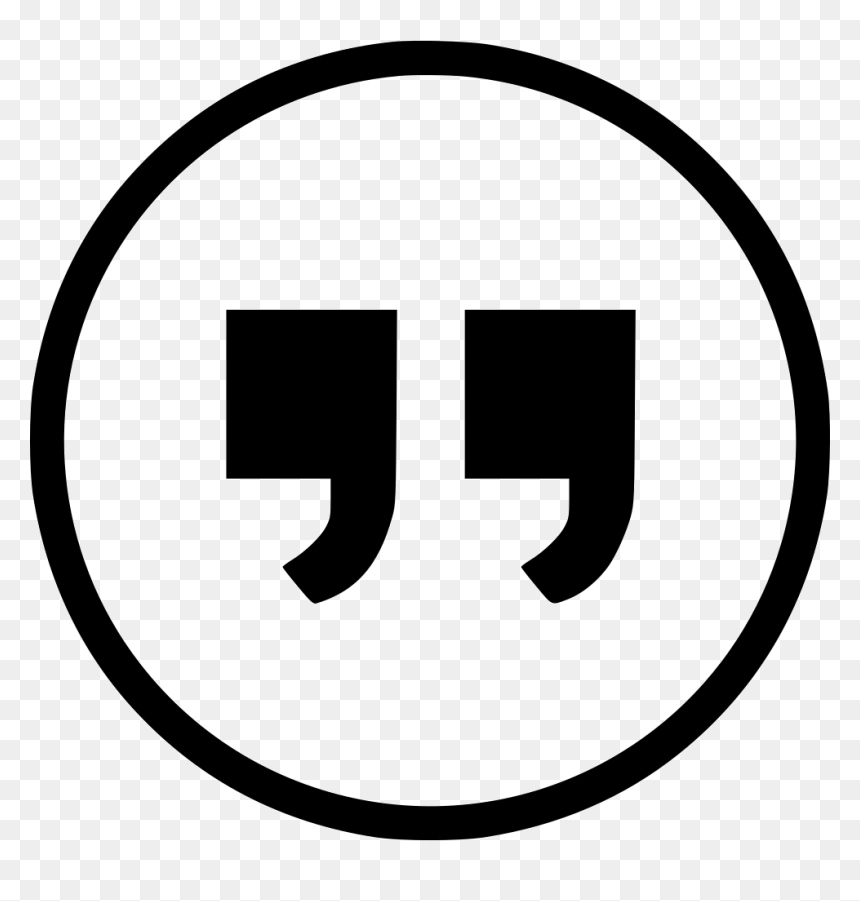 Circle, HD Png Download - quotation icon png