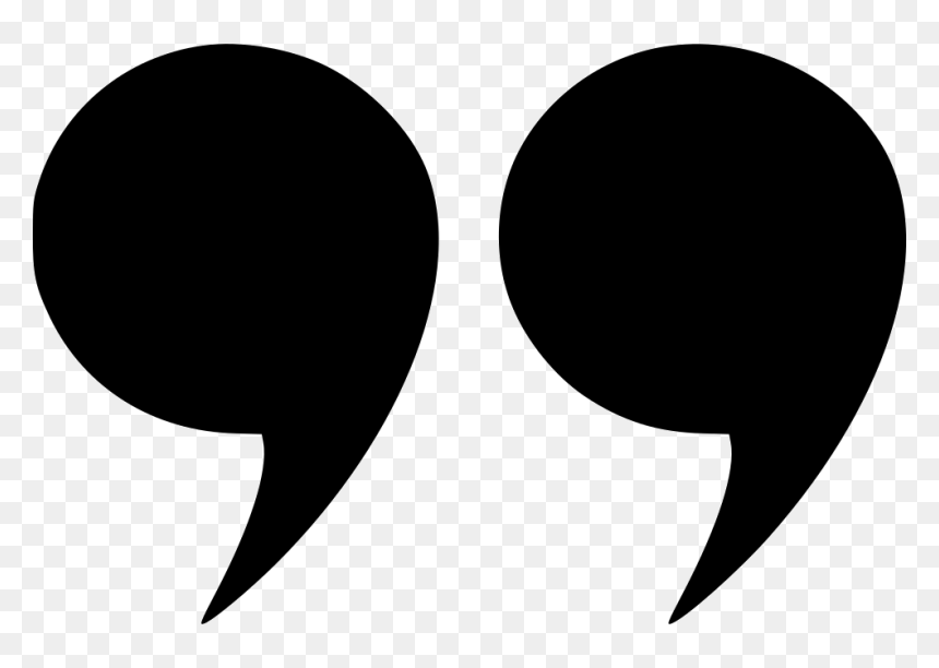 Commas Png, Transparent Png - quotation icon png