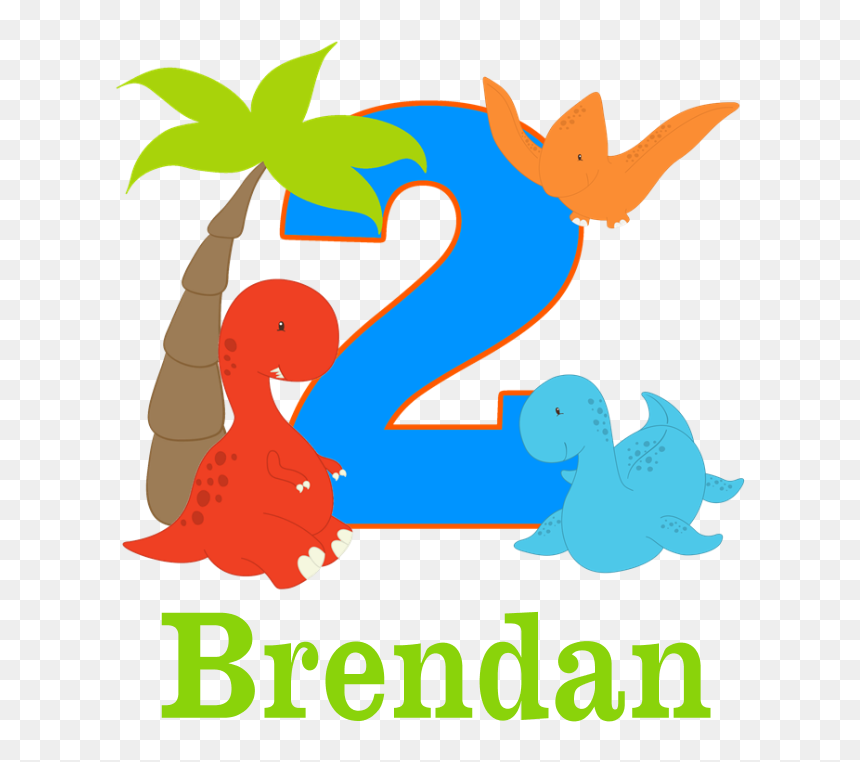 Dinosaur Birthday Clipart, HD Png Download - 1 st birthday png