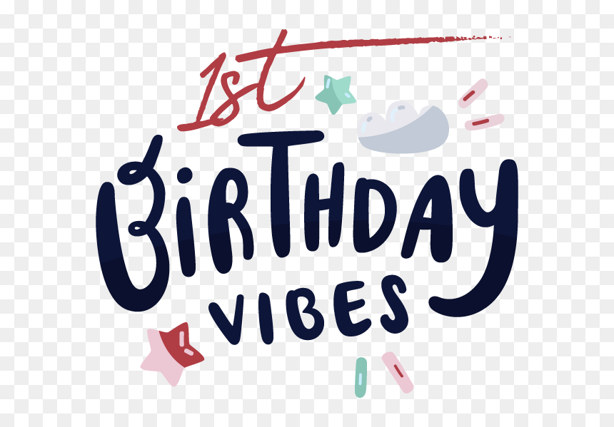 Calligraphy, HD Png Download - 1 st birthday png