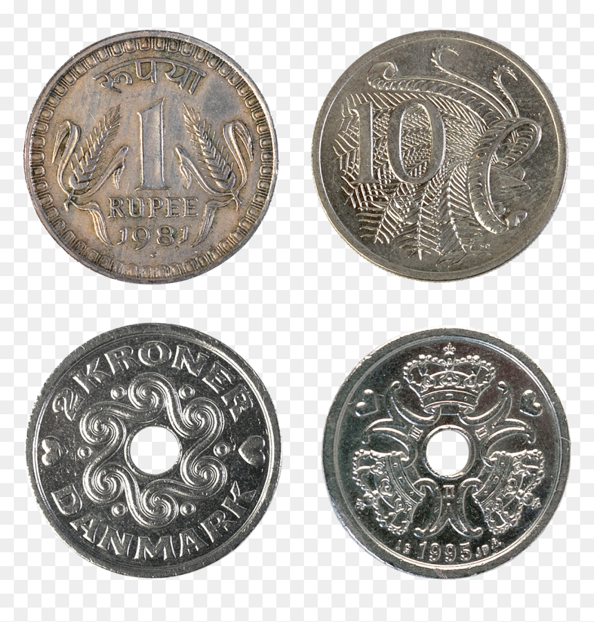 Moeda Uma Coroa Dinamarquesa, HD Png Download - rupee png image