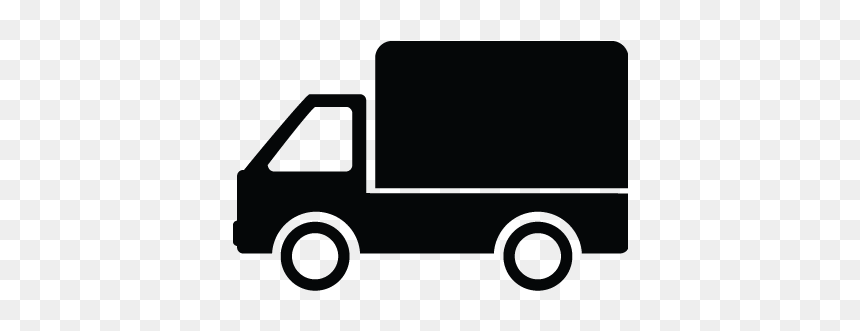 Black Delivery Van Clip Art, HD Png Download - free delivery icon png