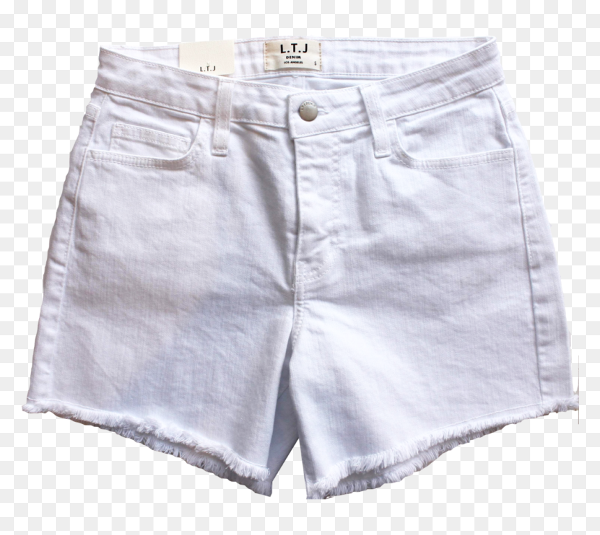 White Denim Shorts, HD Png Download - shorts png