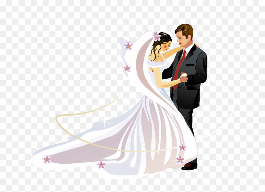 Bride And Groom Png, Transparent Png - marriage couple png