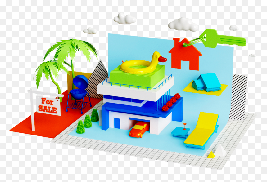 Real Estate Graphics Logo Design, HD Png Download - tri colour png