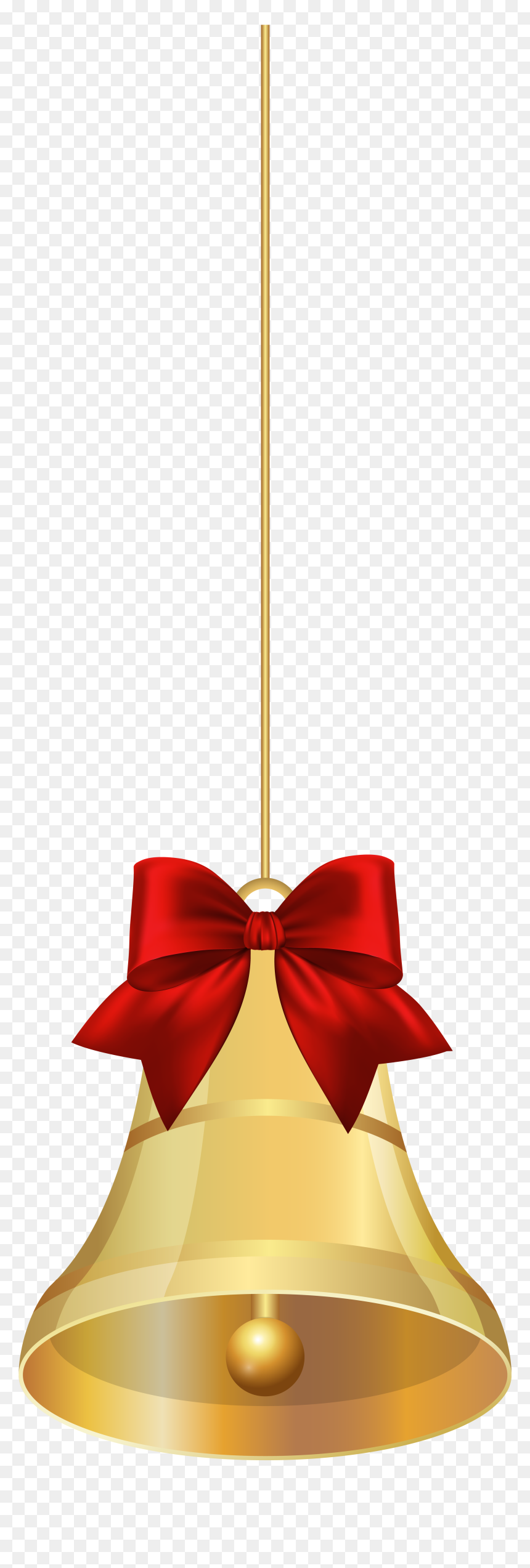 Hanging Christmas Bells Png, Transparent Png - hanging bells png
