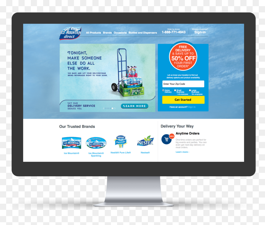 Computer Monitor, HD Png Download - ice mountain png