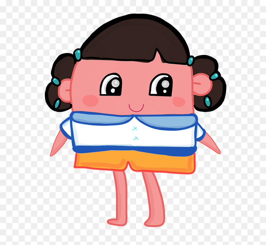 การ์ตูน เด็ก ผู้หญิง, HD Png Download - kids cartoons png