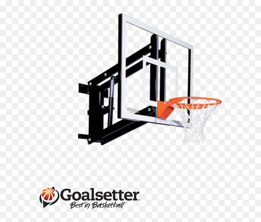 Adjustable Basketball Hoop Wall Mounted, HD Png Download - basketball basket png