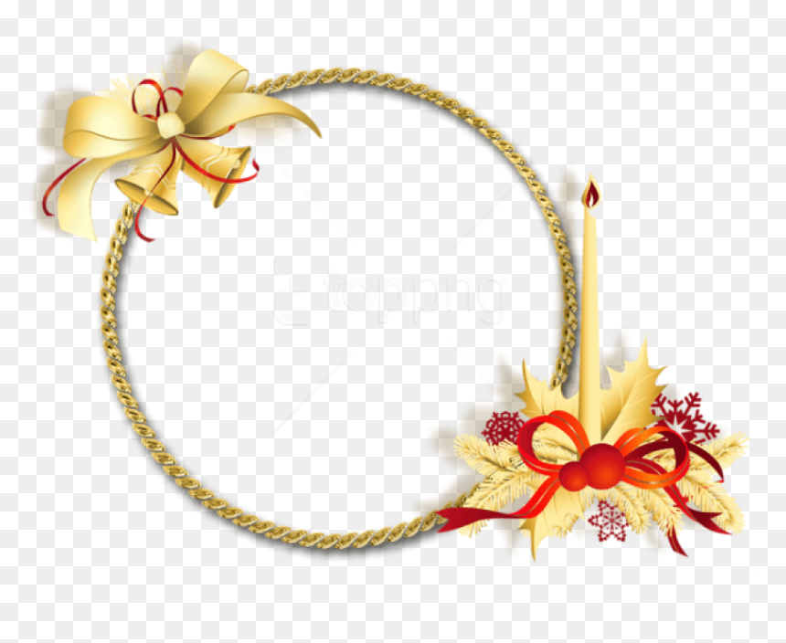 Beautiful Thoughts On Christmas, HD Png Download - golden round png