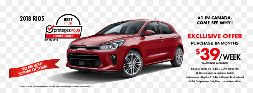 Kia Rio 2019 Prix, HD Png Download - exclusive offer png