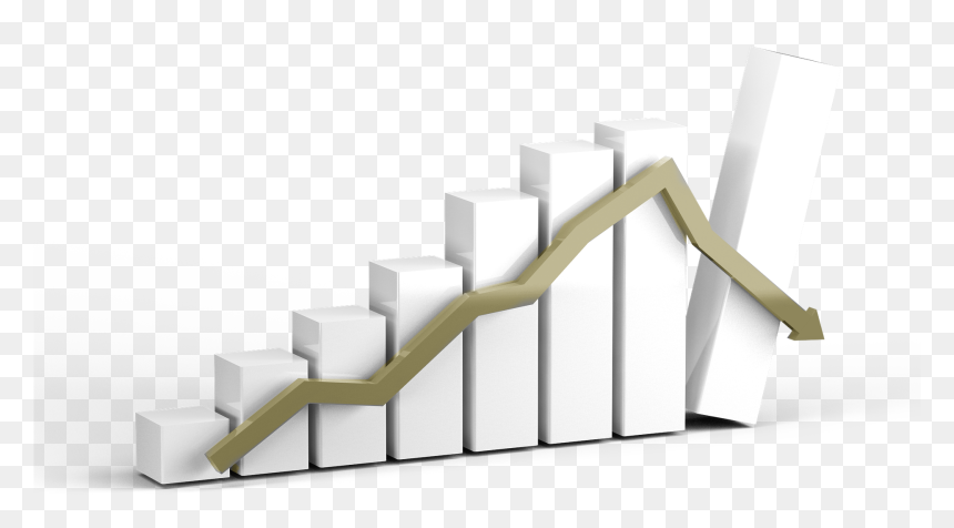 Recesion Economica, HD Png Download - stock market graph png