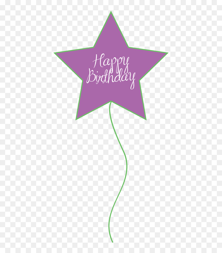 Birthday Purple And Green Balloons, HD Png Download - birthday baloon png