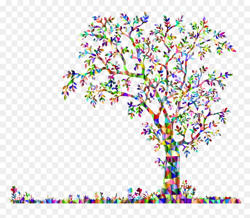 Silhouettes Of Children Playing Transparent Background, HD Png Download - flowers tree png