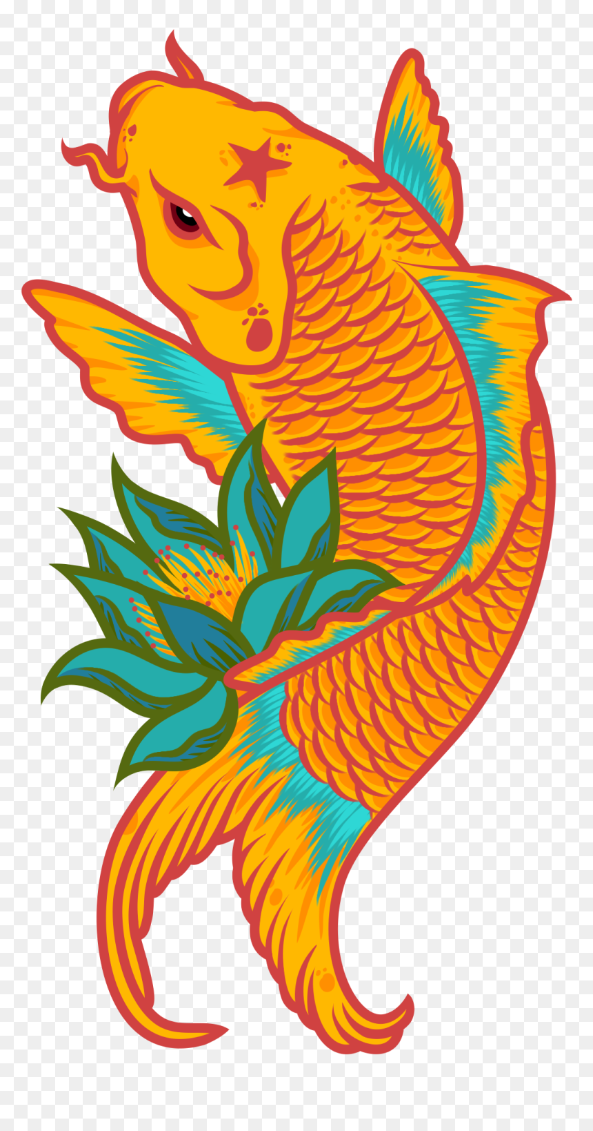 Illustration, HD Png Download - golden fish png