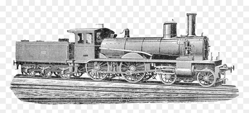 Vintage Train Png, Transparent Png - train png image