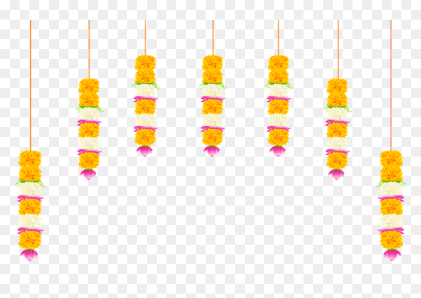 Indian Flower Decoration Png, Transparent Png - mandap clipart png