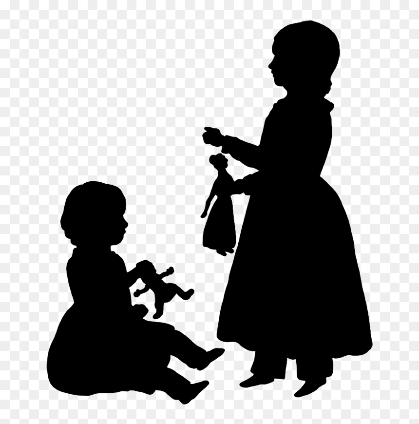 Transparent Background Children Clipart Silhouette, HD Png Download - png files people