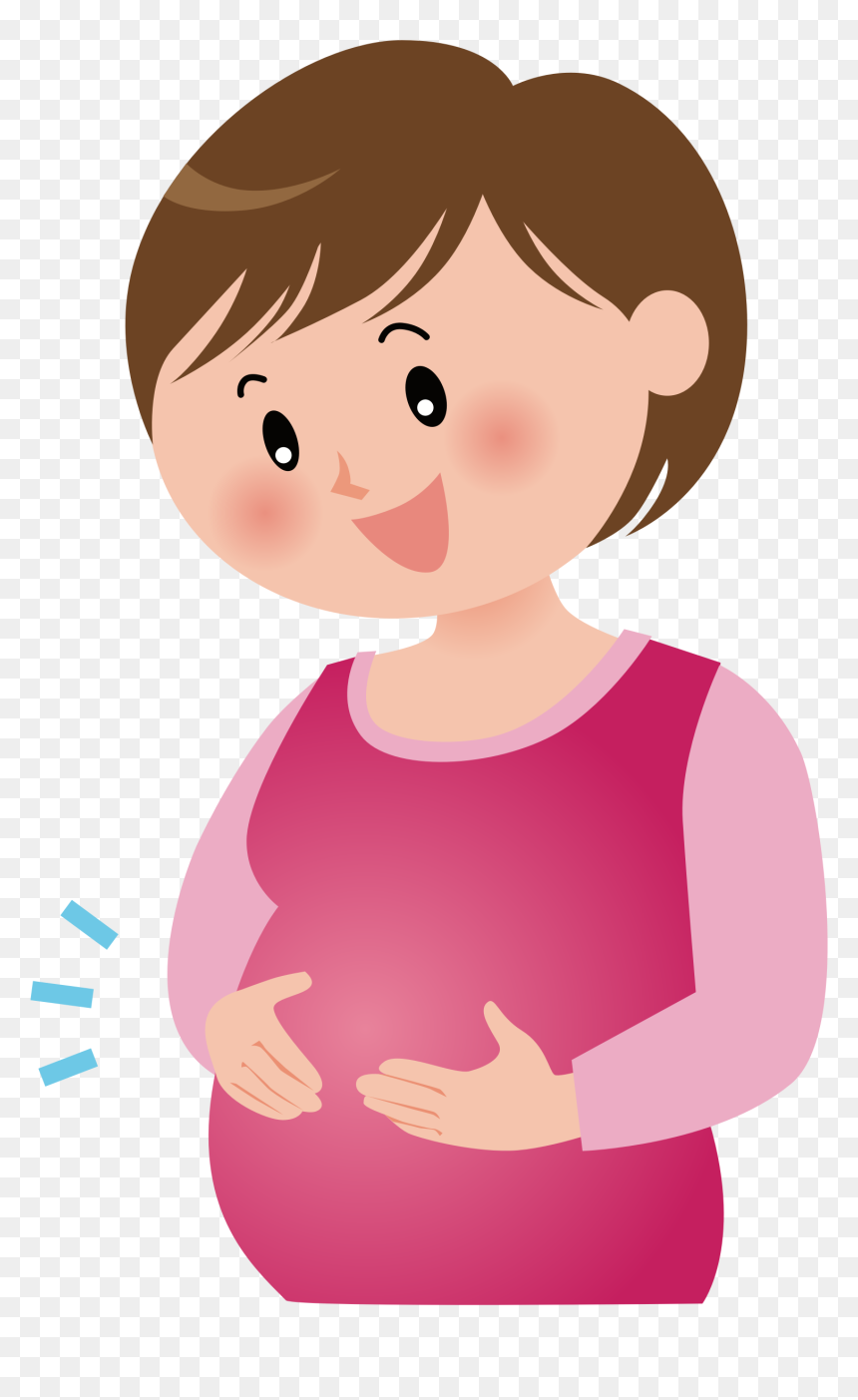 Pregnant Mom Clipart, HD Png Download - mother clipart png