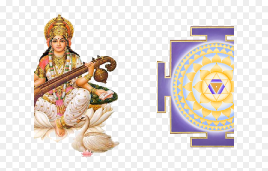 Saraswathi God, HD Png Download - saraswathi god png