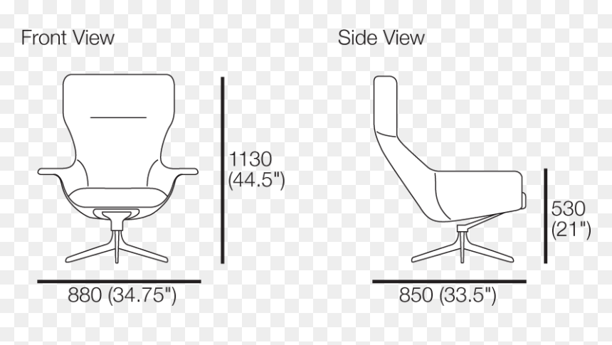 Office Chair, HD Png Download - chair front view png