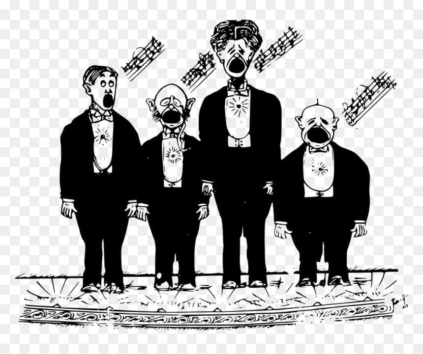 Male Choir Clip Art, HD Png Download - singer clipart png