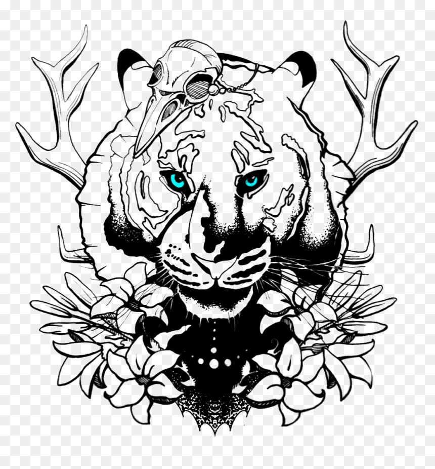 Tattoo Sketch, HD Png Download - lion tattoo png