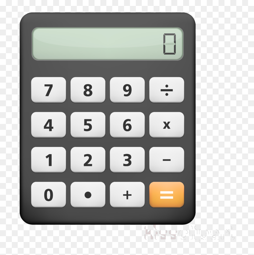 Paper Pencil And Calculator, HD Png Download - calculator clipart png