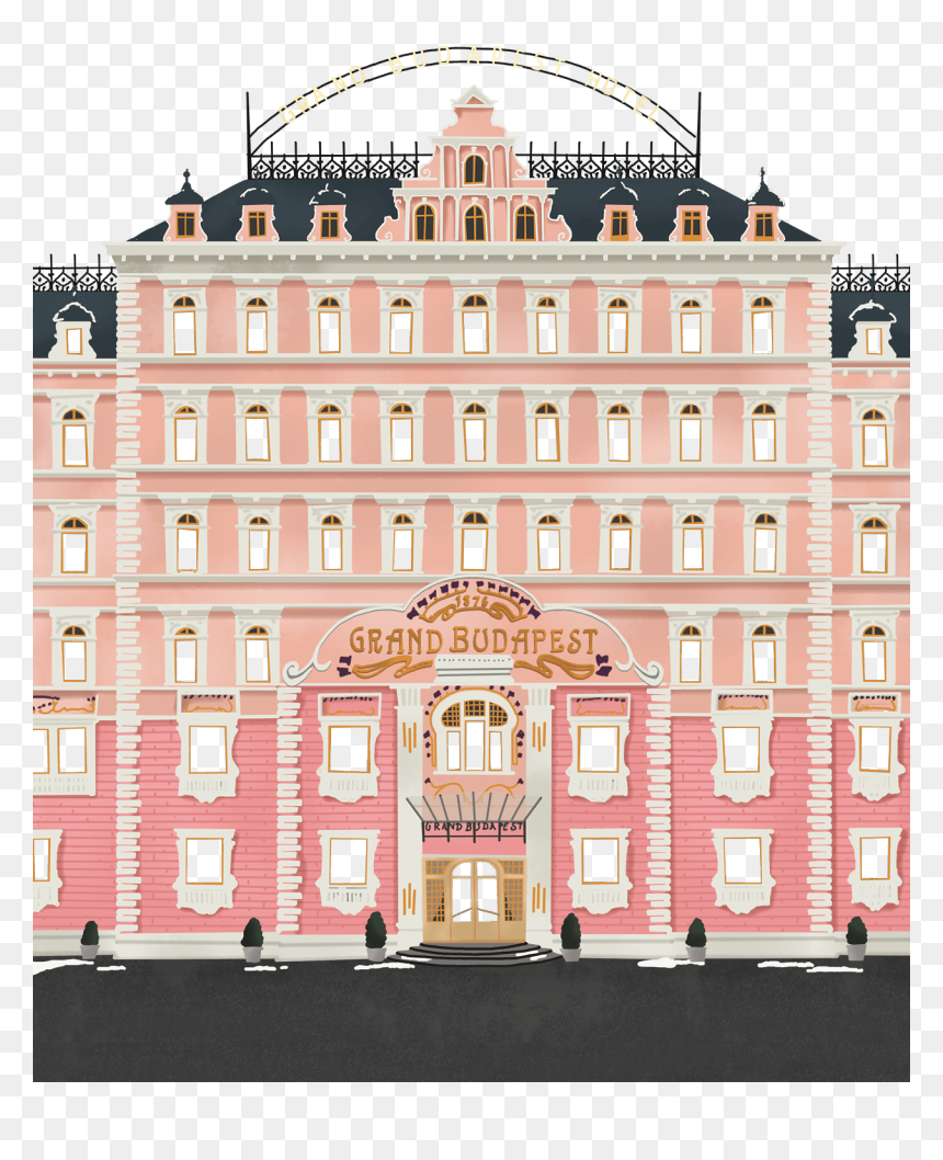 Wes Anderson The Grand Budapest Hotel Cover, HD Png Download - hotel png images