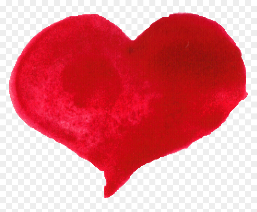 Vector Heart Watercolor Png, Transparent Png - brush stroke vector png