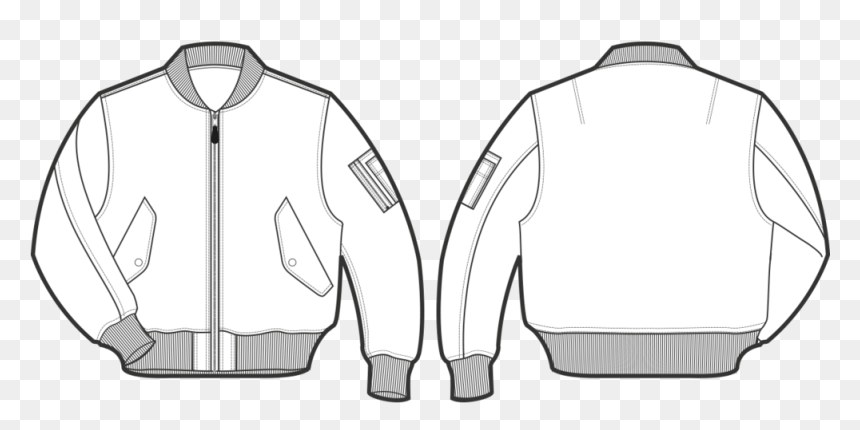 Jacket, HD Png Download - bomber jacket template png