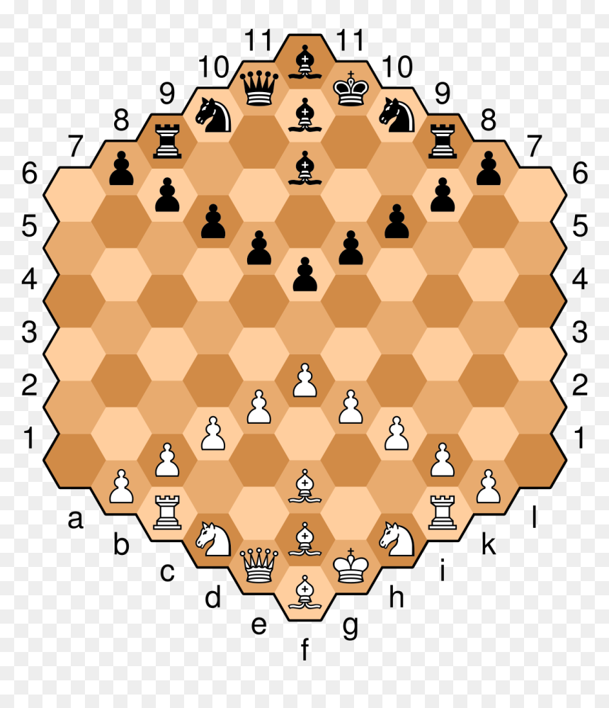 Hexagonal Chess Board, HD Png Download - chess queen png
