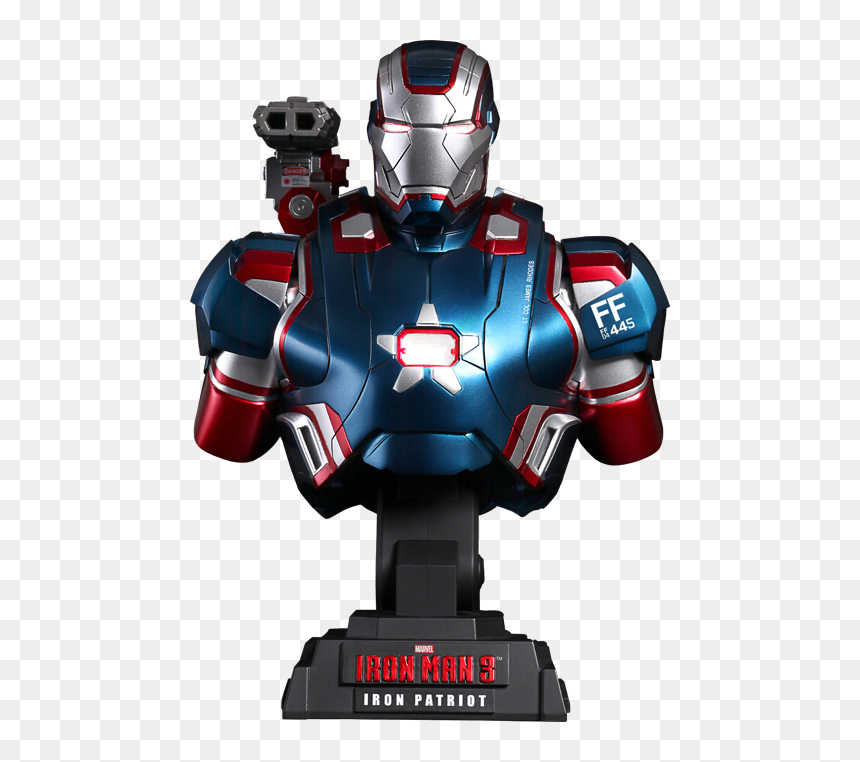 Iron Patriot Bust Hot Toys, HD Png Download - patriot png