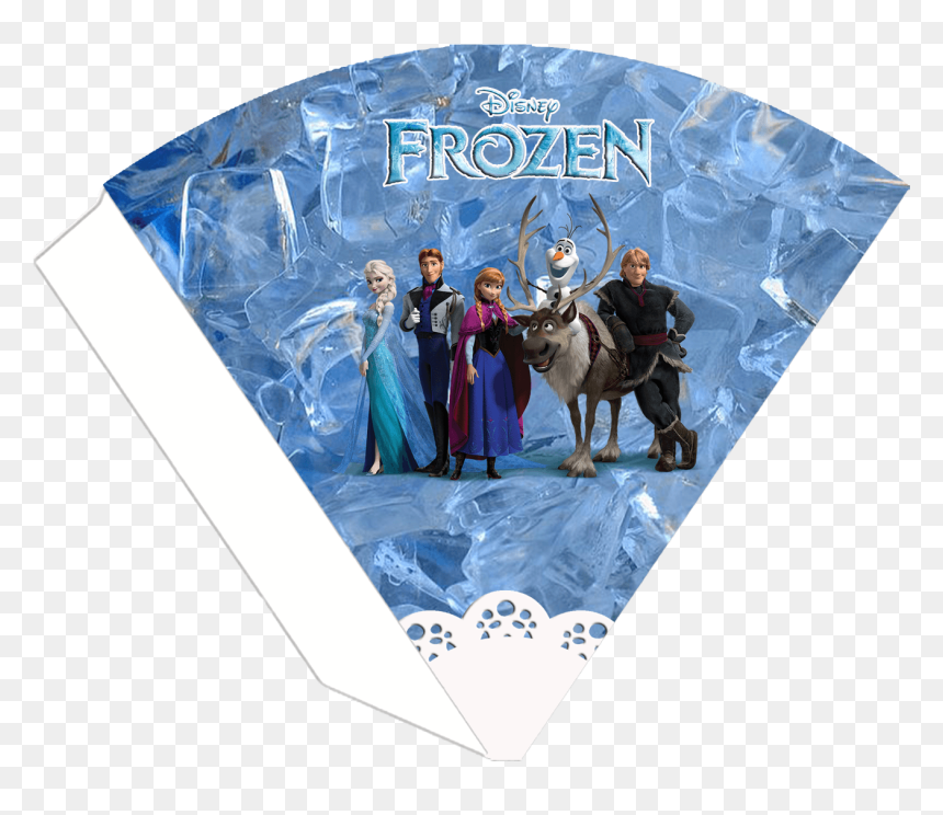 Cone De Pipoca Frozen, HD Png Download - copos de nieve frozen png
