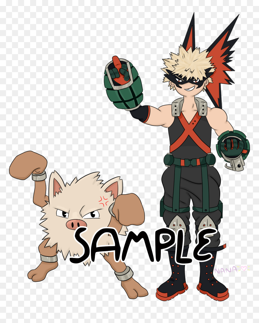 Primeape Katsuki Bakugou, HD Png Download - yuri katsuki png