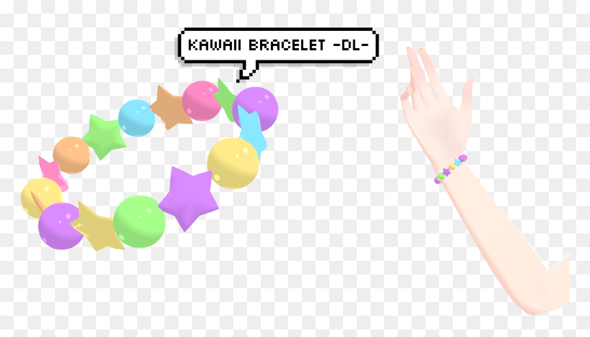 Mmd Kawaii Bracelet, HD Png Download - deidara png