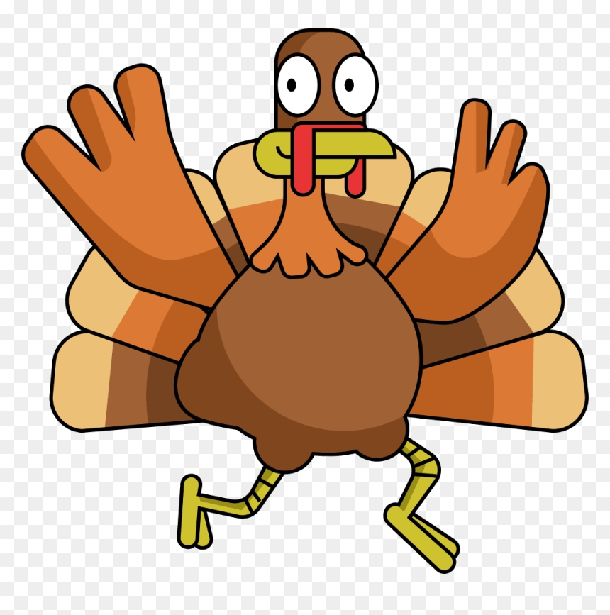 Turkey Thanksgiving Clipart, HD Png Download - happy thanksgiving turkey png