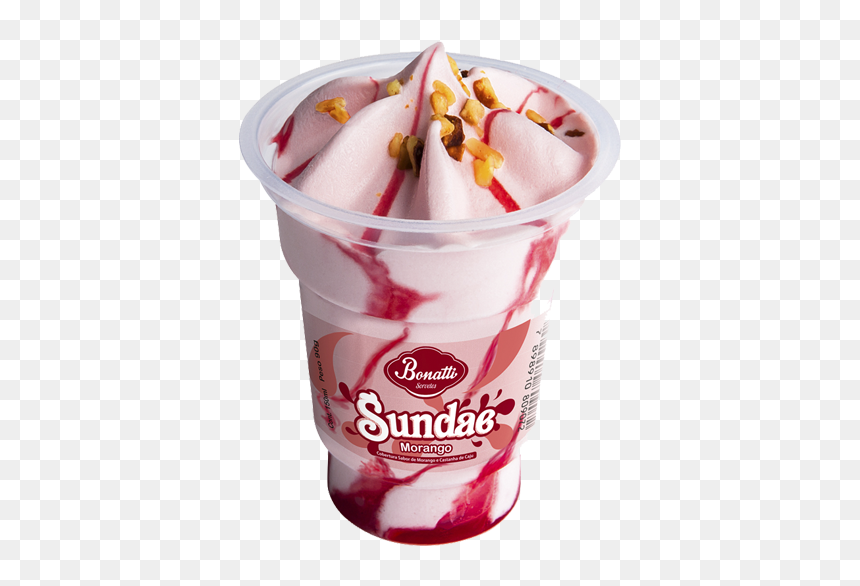 Pote De Sorvete Sundae, HD Png Download - chocolate derretido png