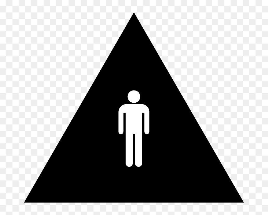 Danger White Png, Transparent Png - restroom sign png