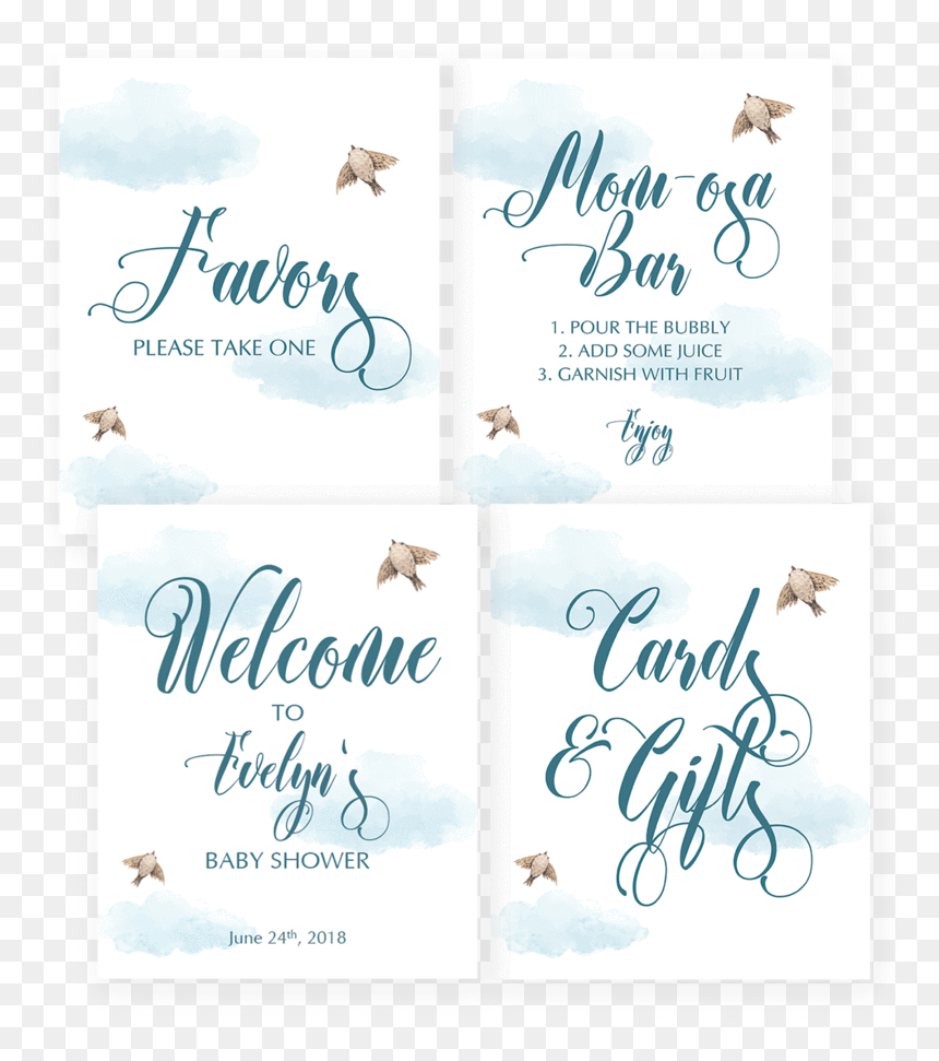 Calligraphy, HD Png Download - baby shower banner png