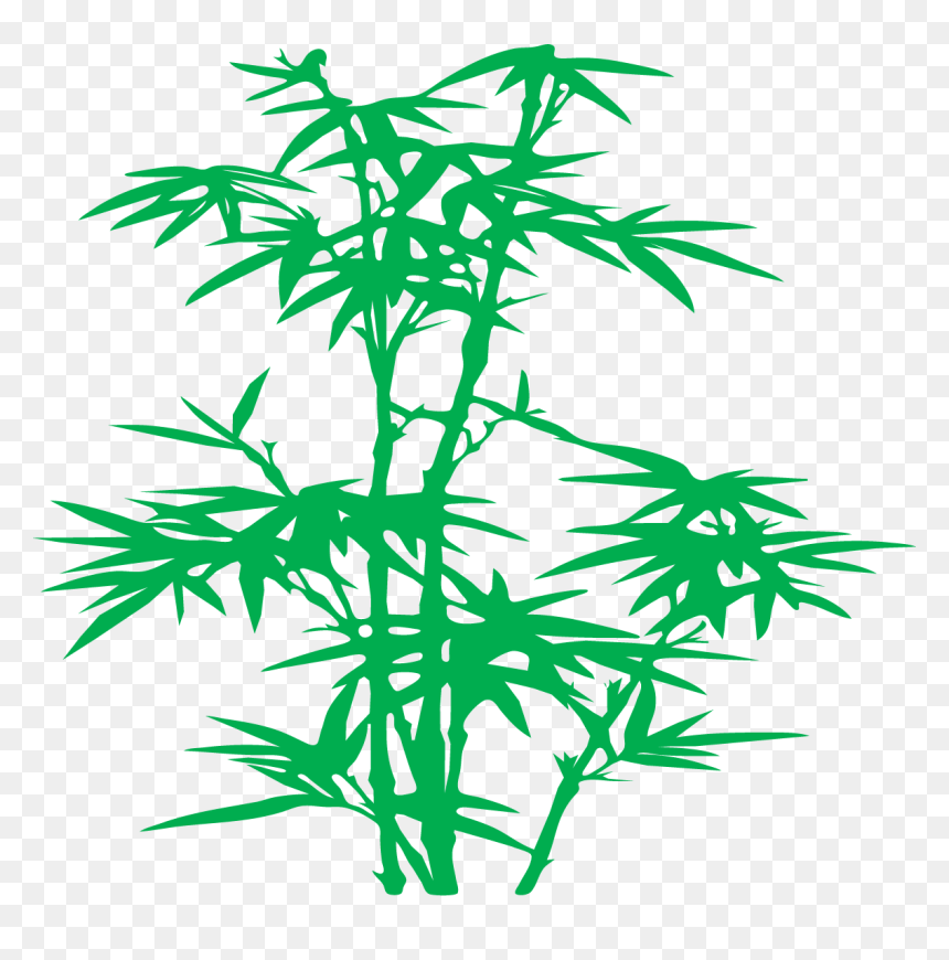 Black And White Bamboo Design, HD Png Download - planting png