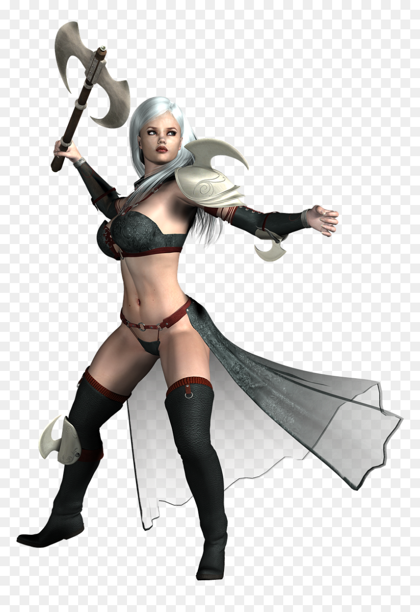 Free Fantasy Warrior, HD Png Download - female warrior png