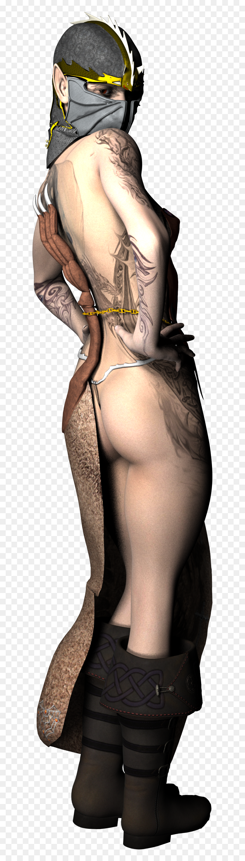Warrior Woman Pose, HD Png Download - female warrior png