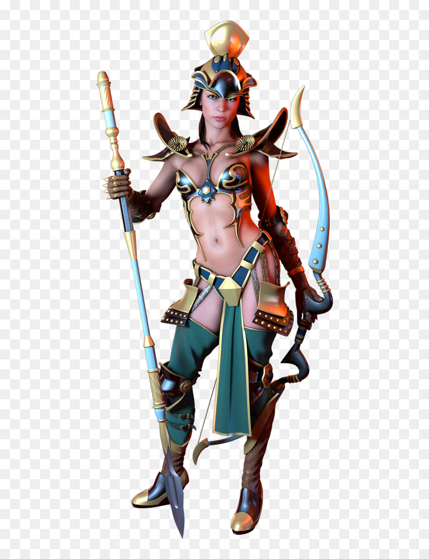 Transparent Greek Warrior Clipart - Woman Warrior, HD Png Download - female warrior png