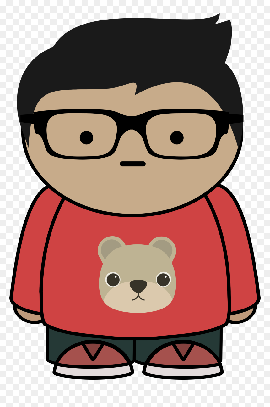 Boy With Glasses Clip Arts - Cartoon Boy With Glass, HD Png Download - spectacles png