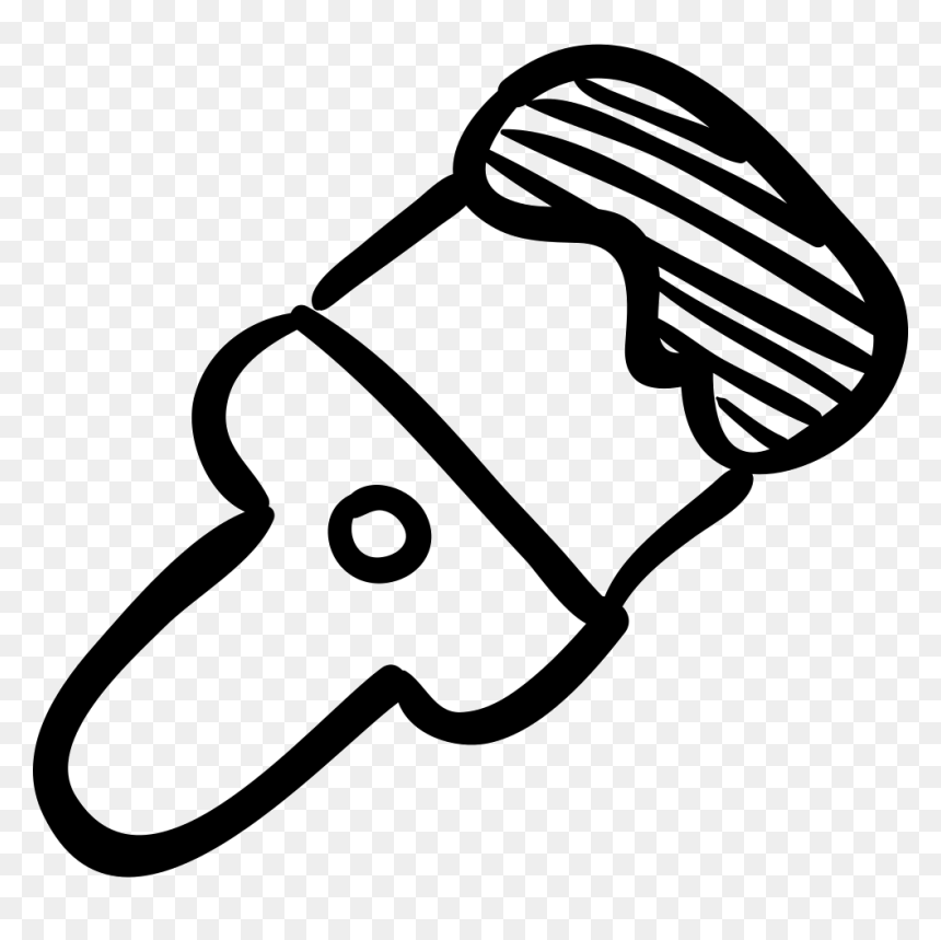 Png File Svg - Hand Drawn Brush Png, Transparent Png - paint icon png