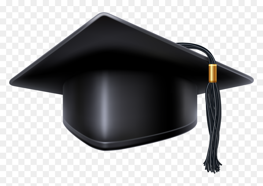 Transparent Red Graduation Hats, HD Png Download - gold graduation cap png