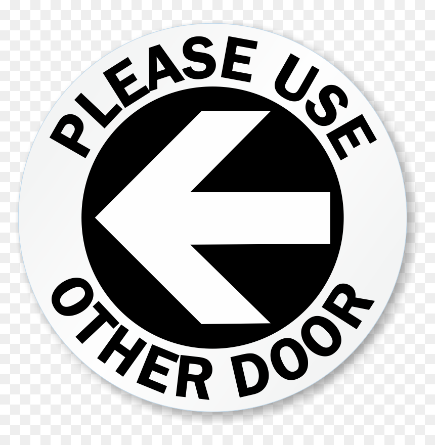Use Other Door Signs - Circle, HD Png Download - next arrow png